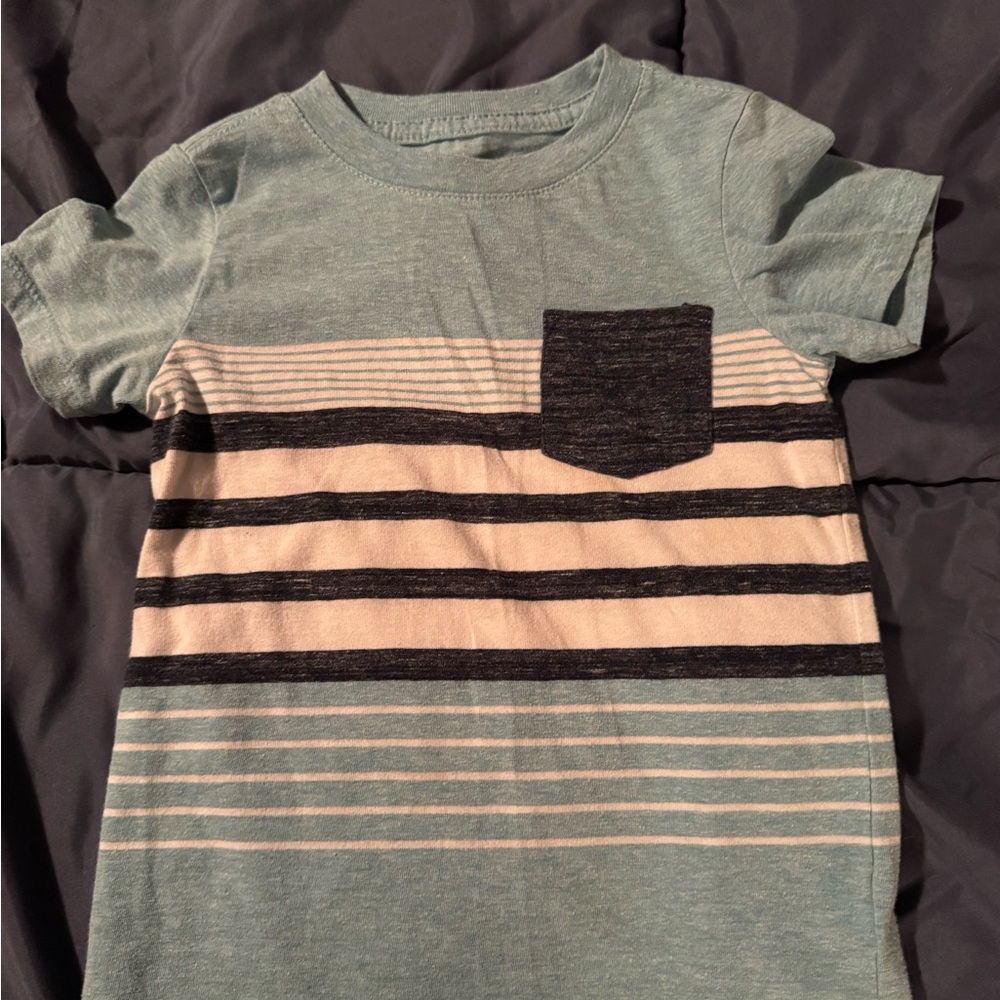 Striped Kids T-Shirt with Pocket
